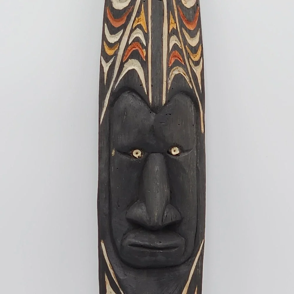 Vintage MEI Spirit Of The Names Iatmul Tribe Papua New Guinea Wood Mask Folk Art